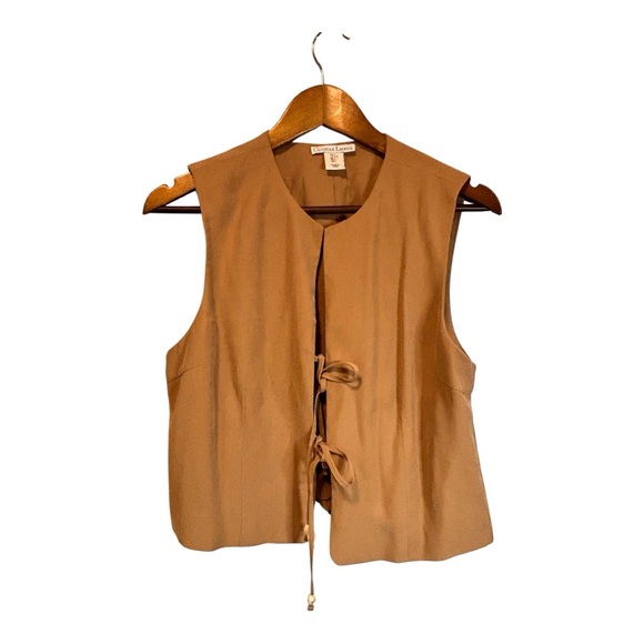 ✨Christian Lacroix Sleeveless Tan Vest – Size L - Picture 1 of 11